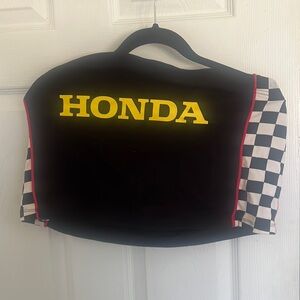 Forever 21 x Honda Plus Size Tube Top with Checker Print on side
